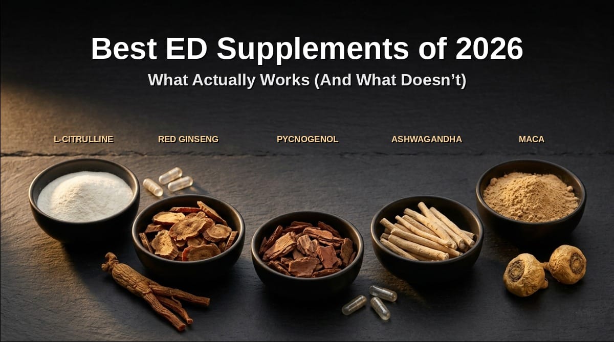 Best ED supplements of 2026: L-citrulline, red ginseng, Pycnogenol, ashwagandha and maca