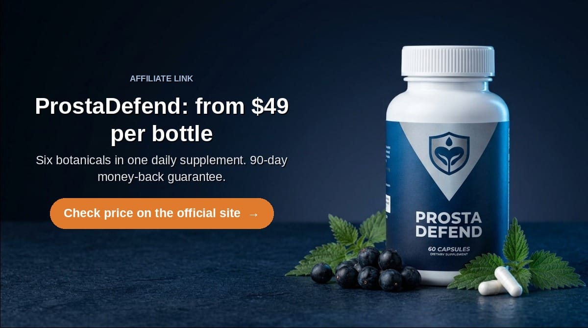 ProstaDefend bottle: check price on the official site (affiliate link)